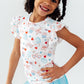 Red, White, & Sweet S/S Ruffle Tee