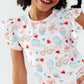 Red, White, & Sweet S/S Ruffle Tee