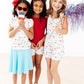Red, White, & Sweet S/S Ruffle Tee