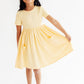 Butter Yellow S/S Pocket Twirl Dress