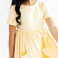 Butter Yellow S/S Pocket Twirl Dress