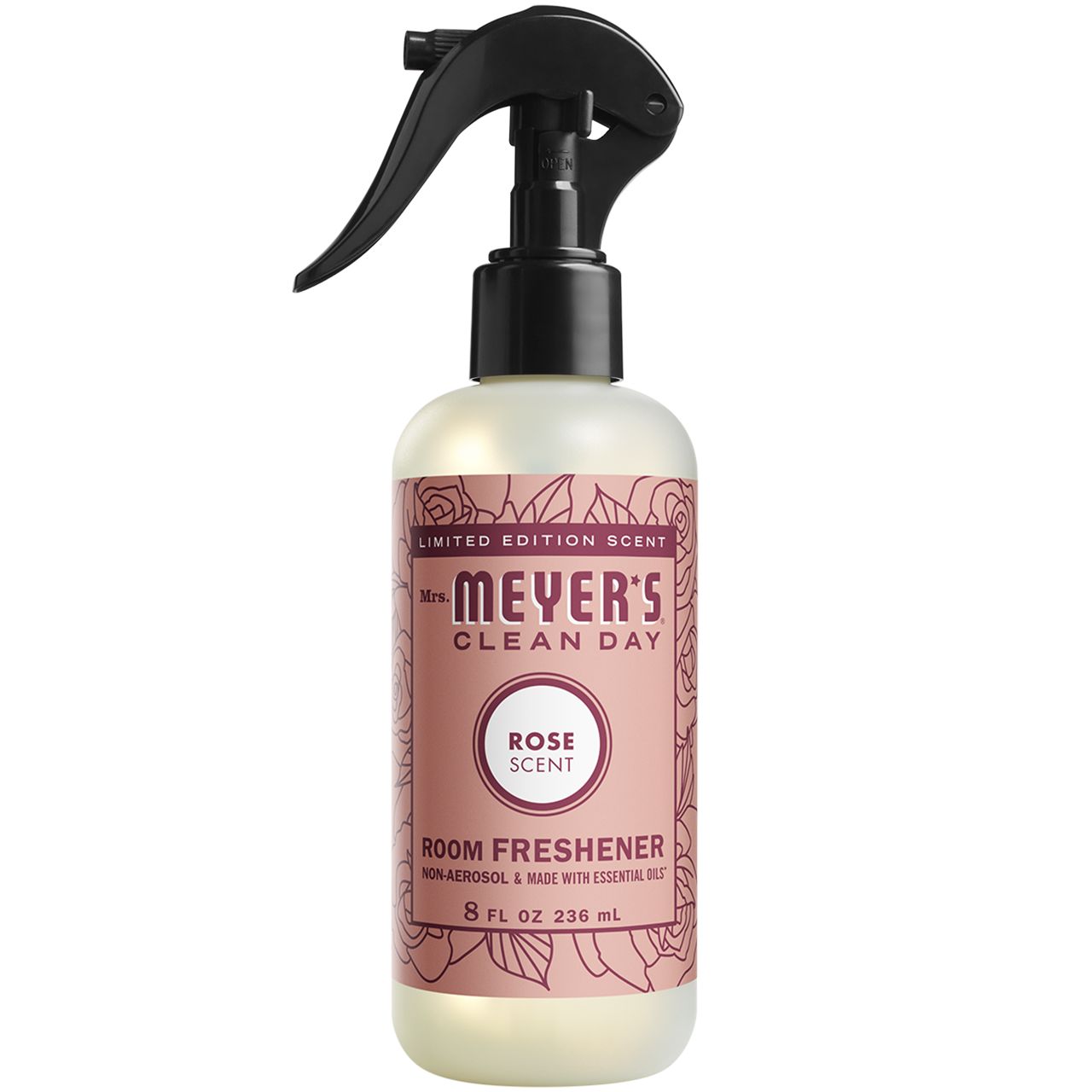 Mrs. Meyer's Clean Day Room Freshener, Rose, 6 Pack - 8 Fl Oz Each