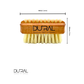 Dural Pear wood hand/nail brush with natural bristles - 1 & 5 rows