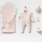 Eva Pink Newborn Knitwear Coming Home Set (5 pcs)