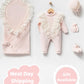 Eva Pink Newborn Knitwear Coming Home Set (5 pcs)