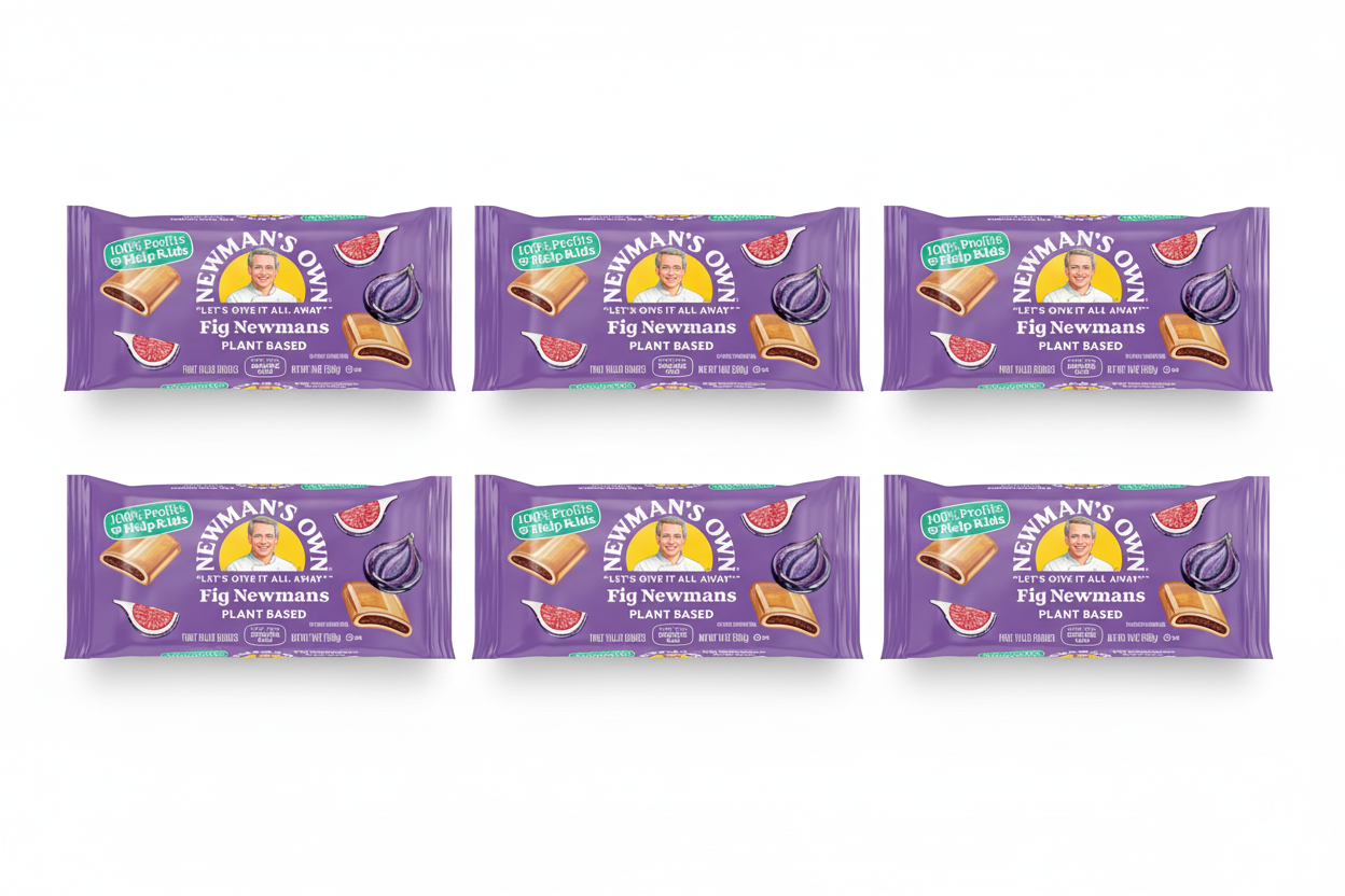 Newman's Own Organics Wheat-Free Dairy-Free Fig Newmans 10 Oz Pack of 6