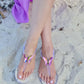ALIANA Black Gel Beach Sandals