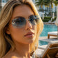 Papillon Blue Sunglasses
