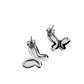 925 Silver with Mother Of Pearl Cubic Zirconia  Stud Butterfly Earring Jewelry