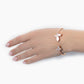.925 Silver w/ Dual Mother Of Pearl Butterfly Bangle Bracelet Women's Jewelry (Copy)