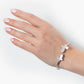 .925 Silver w/ Dual Mother Of Pearl Butterfly Bangle Bracelet Women's Jewelry (Copy)