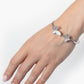 .925 Silver w/ Dual Mother Of Pearl Butterfly Bangle Bracelet Women's Jewelry (Copy)