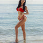 Camila Red Bikini Top