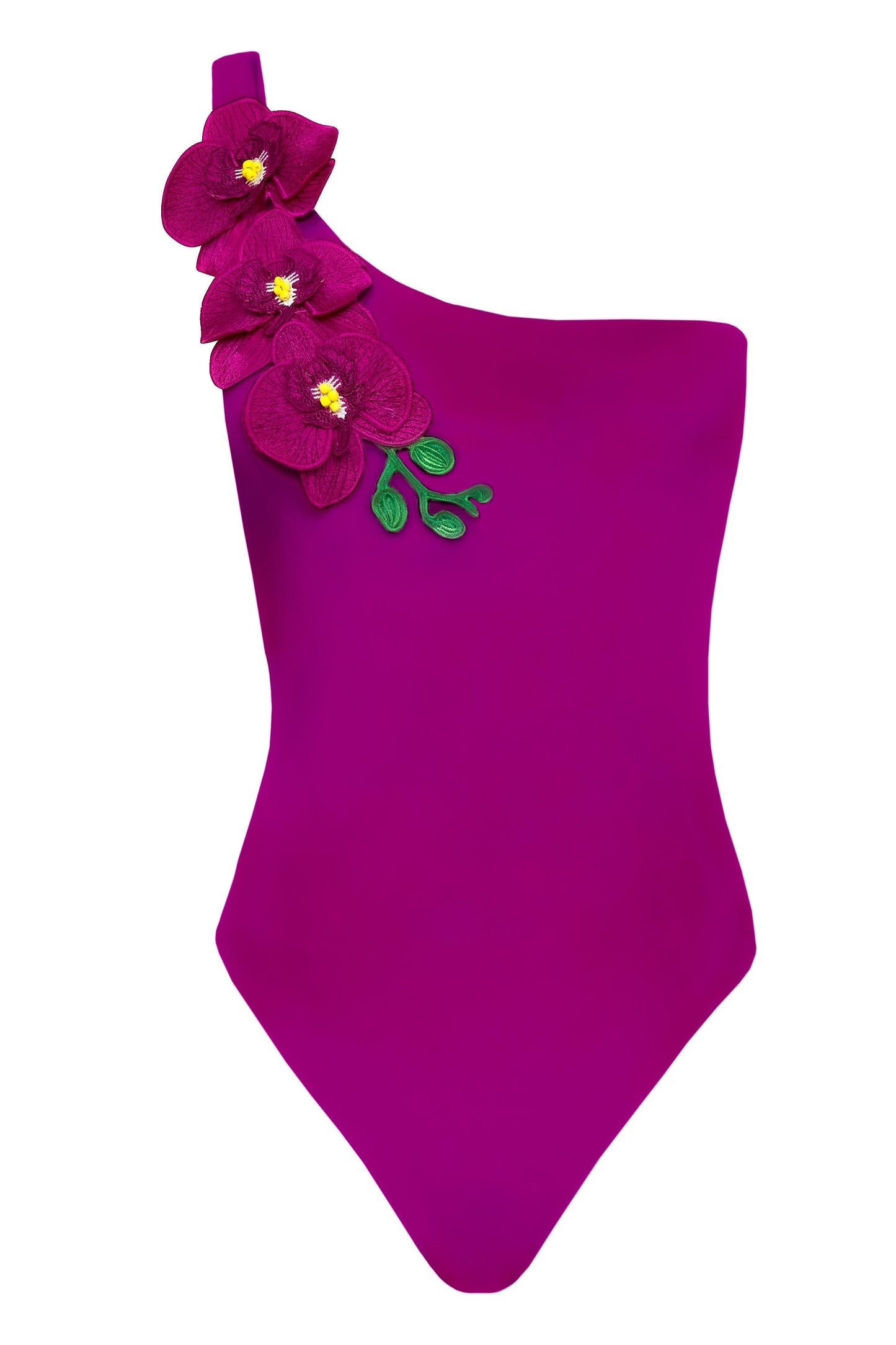 Vanda - StripeOne Shoulder Style Swimsuit