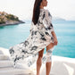 Miranda long cover up 100 % Silk