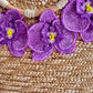 Goddess in Lilac Straw Beach Bag