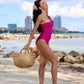 Julia Natural Straw Beach Bag