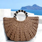 Julia Natural Straw Beach Bag