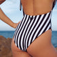 Oncidium-Black and White Striped One piece