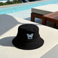 White/Black Nikoza Bucket Hat