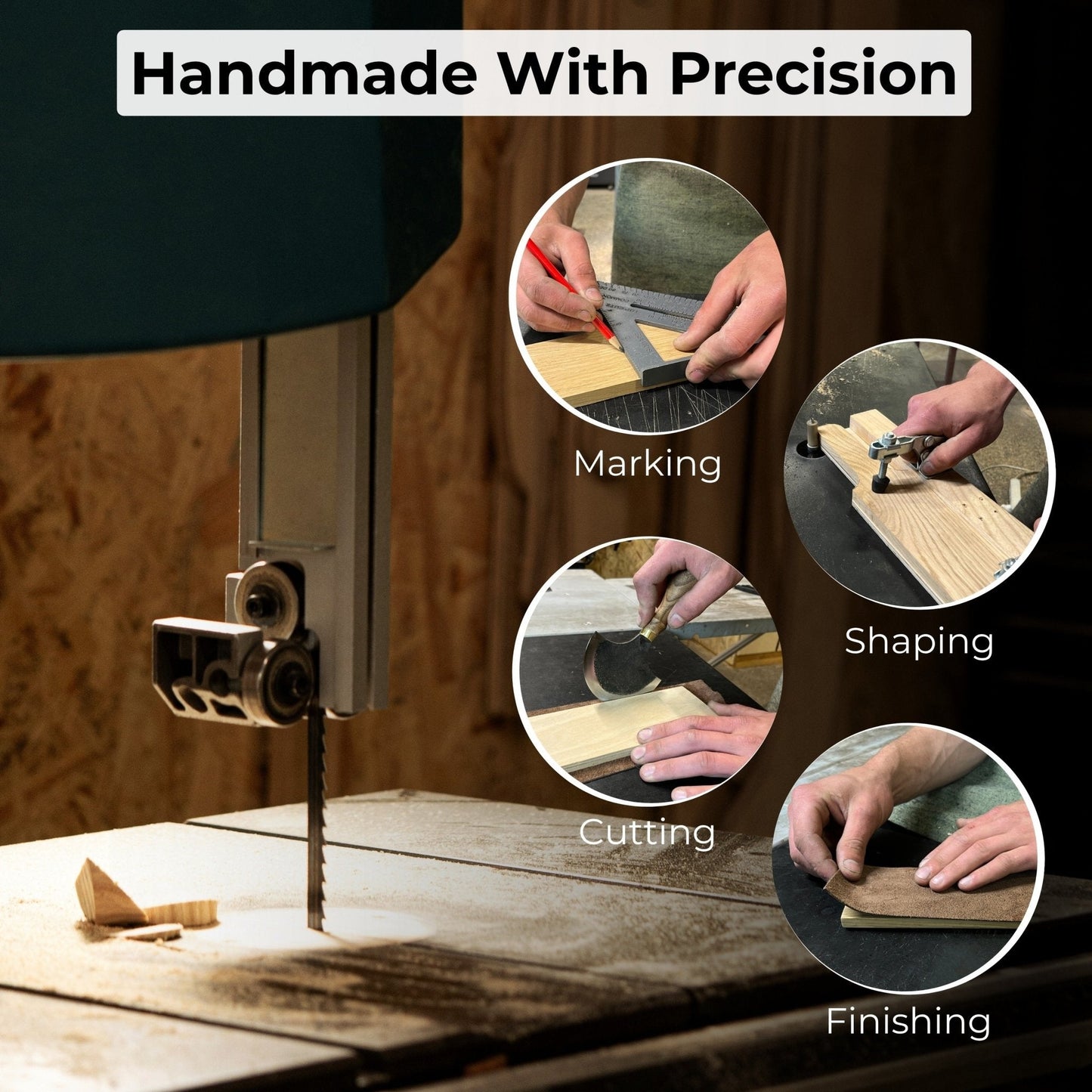 One-Sided Leather Strop For Knife Sharpening & Polishing Compound
