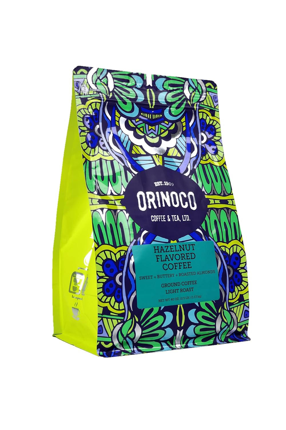 Orinoco Coffee & Tea Ltd Hazelnut Whole Bean Coffee - 12 Oz Pack of 6