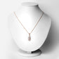 0.52 Carat Genuine Morganite and White Topaz .925 Sterling Silver Pendant