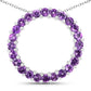 0.72 Carat Genuine Amethyst .925 Sterling Silver Pendant