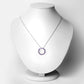 0.72 Carat Genuine Amethyst .925 Sterling Silver Pendant