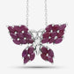 3.12 Carat Genuine Ruby .925 Sterling Silver Pendant