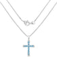 3.85 Carat Genuine Blue Topaz .925 Sterling Silver Pendant