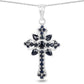 1.52 Carat Genuine Blue Sapphire Sterling Silver Pendant