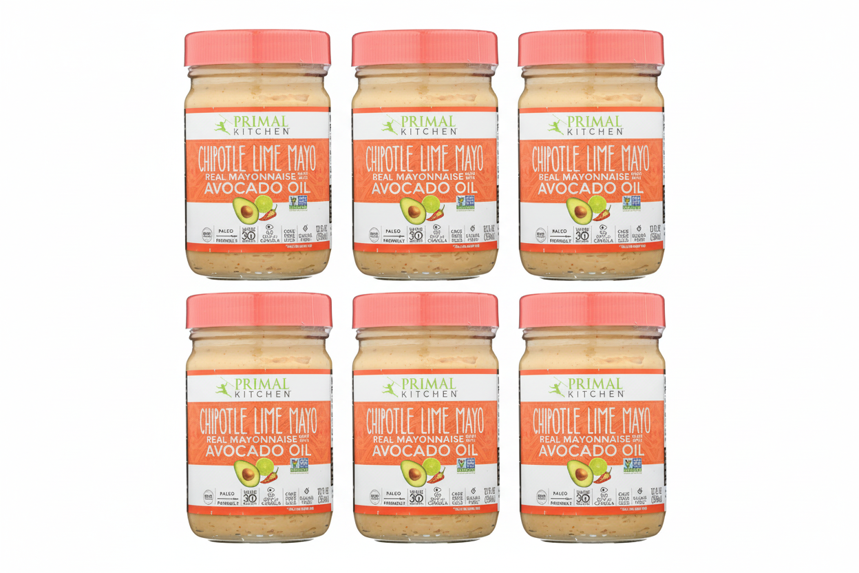 Primal Kitchen Chipotle Lime Avocado Oil Mayo, 12 Oz (Pack of 6)