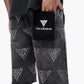 Valabasas Palace Rhinestone Shorts - Grey Wash