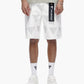 Valabasas Palace Rhinestone Shorts - White