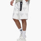 Valabasas Palace Rhinestone Shorts - White