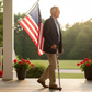 Comfort Grip Patriotic USA Aluminum Cane - Adjustable Walking Stick for Men & Women, 300 lbs Capacity
