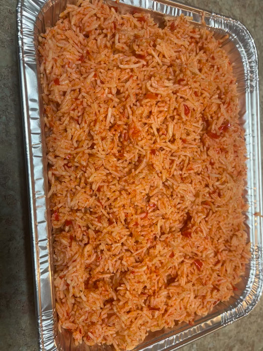 Small Event Tray Of Jollof Rice