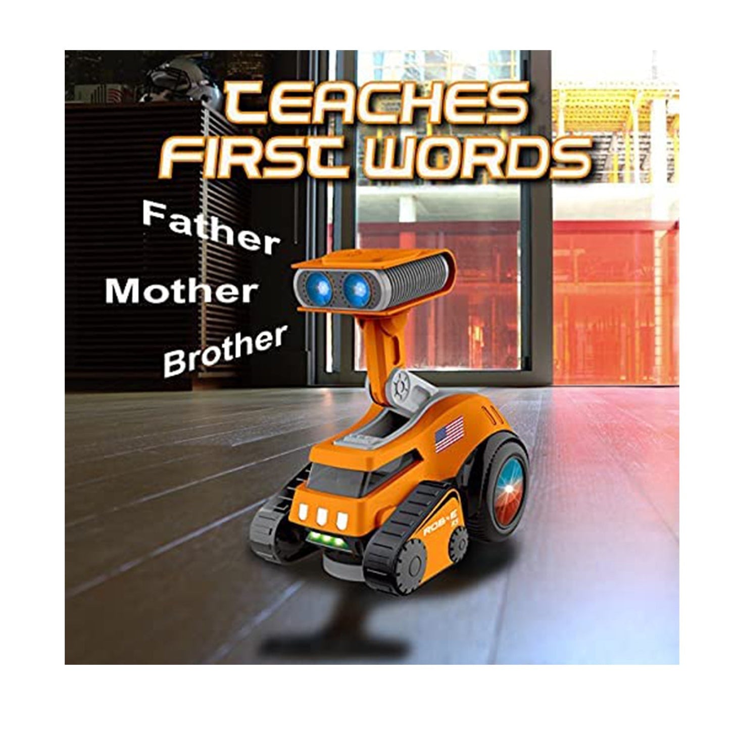 Contixo R5 Moon Rocket Rob-E Electronic Robot Toy for Kids - Dances, Plays Music, Light-Up Eyes by Contixo