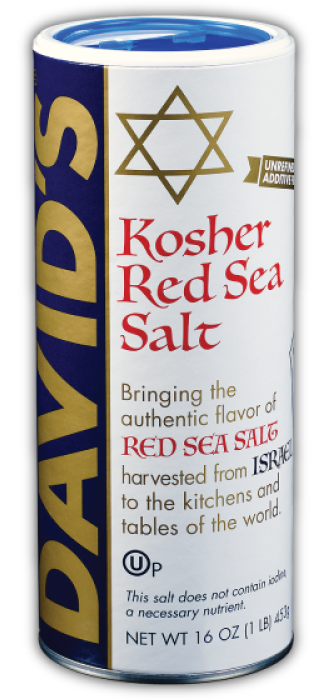 David's Premium Red Kosher Sea Salt (12 x 16 oz)