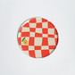 Little Chef Checkered Party Plates (9 Inch, 12 Count) | Kids Cooking Birthday Party Supplies | Colorful Checkerboard Paper Plates