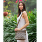 Myra Feline Hairon Leather Crossbody Bag Suede Finish, Leopard Print Front, Adjustable Strap for Everyday Chic