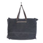 Myra Sea Grass Hair-On Leather Tote - Spacious Cowhide Bag with Embossed Front Pocket for Everyday Elegance