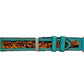 Flora Falls Hand-Tooled Leather Watchband
