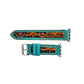 Flora Falls Hand-Tooled Leather Watchband