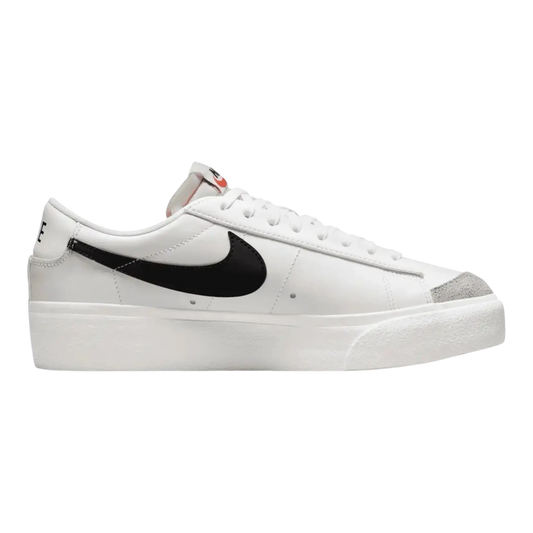 Nike Blazer Low Platform Women Sneakers White Black Sail Team Orange
