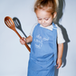 Little Chef Embroidered Chambray Linen Cooking Aprons