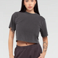 Womens Garment Dye Crop Top