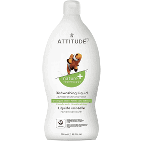 Attitude Dish Liquid, Apple Basil Scent - 23.7 Oz