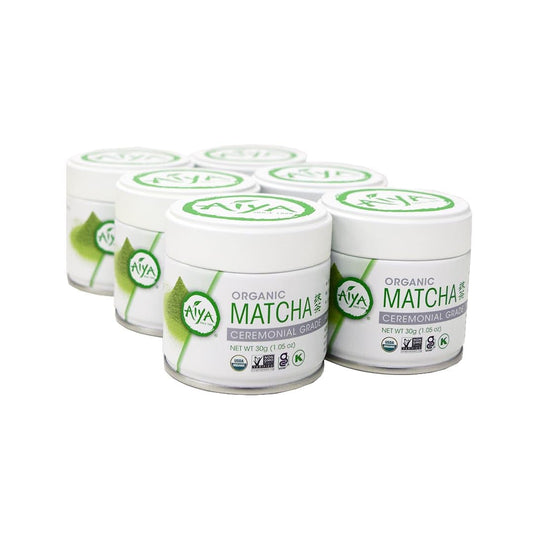 Aiya Organic Ceremonial Grade Matcha, 30 g, Case of 6